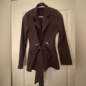 Stylish tie front J Lux Label Blazer